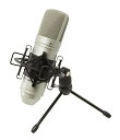 TASCAM(タスカム) TM-80 コンデンサーマイク 単一指向性/48Vファントム電源/18mmの大型ダイヤフラム/XLRマイクケーブル・サスペンション・卓上スタンド付属/ボーカル 楽器 配信