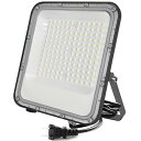 MAGOKORO LED投光器 100W 13000LM 昼光色 ledライト 屋外 IP66 防水 豪雨対応 作業灯 100V 自由調整 外灯 高輝度 省エネ 120°広角 屋外照明 ワークライト キャンプ アウトドア 登山 夜釣り 防災 緊急 停電