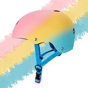 kufun 自転車 ヘルメット 子供 虹 レディース 小学生 キッズ 幼児 スケボー 軽量 高剛性 ロードバイク 大人 (M(53-57cm), 三色)