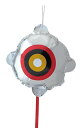 セフティー3(Safety-3) 鳥よけ びっくり目玉風船 1PCS 日本製 直径40cm 田畑 ベランダ 吊り下げヒモ 赤テープ 銀テープ付属 鳥よけグッズ