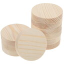 Artibetter 木材チップ 丸形 木製スライス 装飾用木材チップ 木製カード 5x1cm 10ピース 木片 木の板 未完成 DIY手作り 木製ペンダント ...
