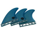 UP SURFサーフボード Single Tabフィン M 3枚セット G5サイズ カーボン サーフィン スラスタ surfing fins 3フィン (ブルー...
