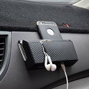 TKbide 車用 収納ポケット 【最新版】 車載 収納ケース 小物入れ スマホホルダー 粘着式 耐久性 取り付け簡単 (L(68*36*42.5))