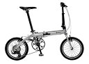 ルノー(RENAULT) 軽量・コンパクト 8.8kg 16インチ 7段変速搭載 折りたたみ自転車 PLATINUM LIGHT 8 メタリックシルバー アルミ...