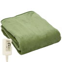 ライフジョイ 電気毛布 日本製 敷き グリーン 140×80cm 洗える フランネル 省エネ ふわふわ JCA552G