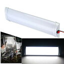 LEDルームランプ 72連LED室内灯 車内照明 ホワイト DC12V-85V 小型車 キャンピングカー 軽キャンパー トラック 作業車用 LEDライト 1本入り 一年保証