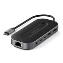 Satechi USB ハブ Type-C USB4 マルチハブ 6-in-1 イーサネット 2.5G, USB-C PD 充電, 8K HDMI, USB-A...