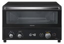 東芝(TOSHIBA) トースター オーブントースター 4枚焼き 温度調節機能付き 角皿付き 自動メニュー タイマー30分 ブラック HTR-R8(K)