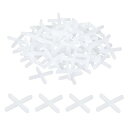 uxcell 300個 タイルスペーサー 3 mm 1/8" 壁床タイル用プラスチッククロススペーサー セラミックタイルの設置に適しています ホワイト