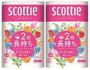 スコッティ フラワーパック 2倍巻き(12ロールで24ロール分) トイレット 50mダブルx2個セット
