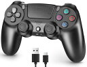 ps4コントローラー【2025年革新版・アップデート】ps4 コントローラ- pc Turbo連射機能 6軸ジャイロセンサー 二重振動 高精密ボタン Bluetoooth5.4 無線/有線安定接続 1000mAh 急速充電 16時間連続使用
