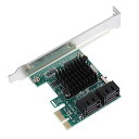 SATA 3.0拡張カード Fosa4ポートPCIEからSATA 3.0拡張コントローラへのカードアダプタ PCIESATA 3.0増設ボード SATA3.0イ...