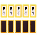 Haloy 10個入 マグネットラベル 磁気ラベルホルダー マグネットネームプレート 磁気 名札ラベル 冷蔵庫ラベル 金属棚 ホワイトボード用 マグネットシート (黄, 3*6cm)