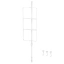 HEIAN SHINDO キッチンつっぱりラック 調味料ラック コーナー用 マットホワイト 耐荷重3kg 取付高さ70〜105cm 幅20cm SPL-6WH ...