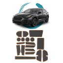 ruiya 2023 新型 スバル クロストレック GU系 専用 ラバーマット ドアポケット マット インテリアラバーマット 滑り止めシート アクセサリー ポケ...