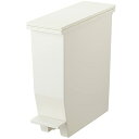 リス(RISU) ソロウ ゴミ箱 ふた付き 13L ホワイト ペダルオープン 両開き 抗菌 加工 日本製 おしゃれ キッチン 分別 スリム キャスター付き ダス...