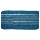 オカ(OKA) 優踏生洗いやすい キッチンマット 約45cm×90cm ネイビー(ヘリンボン) (洗える 軽量 滑り止め クッション)