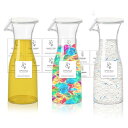 3個 ランドリーボトル 洗濯洗剤ディスペンサー 約1100ml 洗濯洗剤ボトル 詰め替え容器 粉末洗剤収納ボックス 柔軟剤 防水ラベル付き 柔軟剤 粉洗剤 漂白...