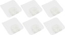 オーディオファン フロアマット用 クリップ 粘着テープ付き 滑り止め フロアマット 押さえ ガイド フック カーペット 固定フック 車 キッチン バスルーム 5.7cm クリア 6点