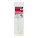エルパ (ELPA) 結束バンド 200mm リピートタイプ 引張強度/22.2kg 10本入 耐候性 KBR-N200010(WH)
