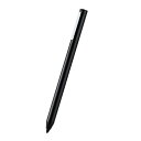 エレコム タッチぺン スタイラスペン 【iPad/iPhone/Android スマホ・タブレット各種対応】 アクティブタッチペン 充電式 ペン先交換可能 (汎用タッチペン) ブラック P-TPACST02BK