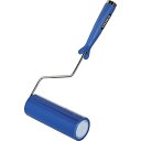 TRUSCO(トラスコ) クリーンルーム用粘着ローラー6インチ用ハンドル 粘着ローラー青1巻付 2重袋入 CNR6H-B