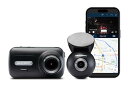 ネクストベース 前後ドライブレコーダー 322GWR SOS機能 モバイルアプリ 200万画素 F1.6 2.5型IPSタッチパネル 32GB microSD付属 駐車監視オプション不要