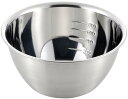 ヨシカワ(Yoshikawa) ボウル シルバー 16cm 目盛付 ジャストにフィット SJ1392