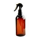 ボトル 500ML 霧吹き 遮光 PET 家庭用 エッセンシャルオイル サロン アロマ 香水 詰め替えボトル 1本 茶色