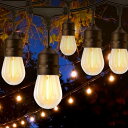 KIMOC ledストリングライトコード 10m 屋外 防水 防風 防雨型ソケット 15個 e26 led 電球 別販売 キャンプ ベランダ ライト クリスマス...