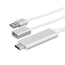 オウルテック HDMI変換 映像出力ケーブル Lightning端子搭載 iPhone/iPad の動画、写真、書類などをテレビの大画面に簡単にミラーリング 1.0m ホワイト OWL-CBHDFAS10-WH