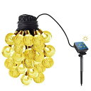 LEDイルミネーションライト ソーラー 50球 7M LED ストリングライト 8種点灯パターン 自動ON/OFF 防水 屋外屋内兼用 クリスマス/パーティー/...