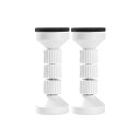 A-ITEM 家具転倒防止つっぱり棒 2本セット 白 家具 タンス キャビネット 食器棚 地震 耐震 ポール 防災 短い 火災 倒壊 災害 避難 準備 冷蔵庫 (白)