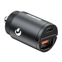 アドテック シガーソケット 極少 最小 クラス マイクロ サイズ PD充電器 45W 2ポート 【USB-C+USB-A】カーチャージャー PD iPhone Android Xperia Switch等対応 ACPD-V045AC