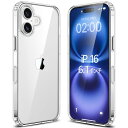 Esputunk iPhone16 ケース アイフォン16 ケースクリア 耐衝撃 軽·薄型 米軍MIL規格/黄変防止/Qi無線ワイヤレス充電/PC背面 + TPUバンパー アイフォン 16 透明 保護カバー スマホケース