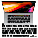 For Apple Macbook Pro 16 (2019年11月発売) キーボードカバー 【ELMK】 Macbook Pro 16インチ 2019 フィルム 日本語 JIS配列 超薄0.18mm シリコン製カバー 透明 防水 防塵 洗浄可(ブラック)(2)