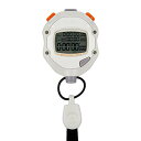 CASIO(カシオ) ストップウォッチ ラップタイム スプリット 計測 2メモリー 5気圧防水 操作音 消音 切替 ホワイト HS-70W-8JH