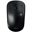 エレコム マウス ワイヤレス (レシーバー付属) Mサイズ 3ボタン 静音 IRセンサー 省電力 ブラック M-IR07DRSBK ×10 セット