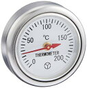 日本計量器工業 磁石付温度計 BOV06 白 40×13mm