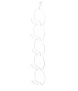 山崎実業(Yamazaki) ジョイントハンガー リングス ホワイト 約W14×D15×H86cm 帽子掛け まとめて収納 ドアフック 6242