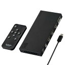 エレコム HDMI 切替器 8K 60Hz 4入力1出力 (HDMI ×3 + Type-C ×1) リモコン付き 【自動・手動切替が選べる】 PS5・4 / ...