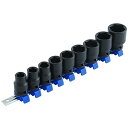 SK11(エスケー11) インパクトソケットセット SHS409P クリップ色:青 差込角:12.7mm 9点 1セット