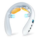 【新登場】 ネックケア 首 リラクゼーション器 EMS & TENSのW効果・加温・振動機能 首元ケア 首元リフレッシュ TYPE-C充電式 静音 軽量 小型 ...