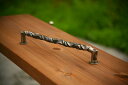 【職人の技】twist-Handle*300mm(小):Color…ブラック【アイアン】取っ手・ドアハンドル・タオルハンガーなどに。日本製・在庫