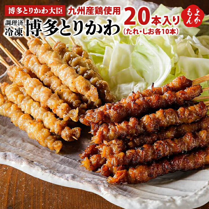 冷凍博多とりかわ20本入り（たれ・しお各10本）【送料無料】博多とりかわ大臣　チ...