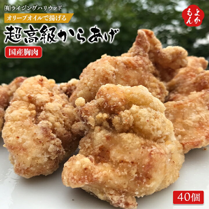 オリーブオイルで揚げる超高級からあげ【国産胸肉】【送料無料】ライジングハリウッド　九州 福岡 お取..