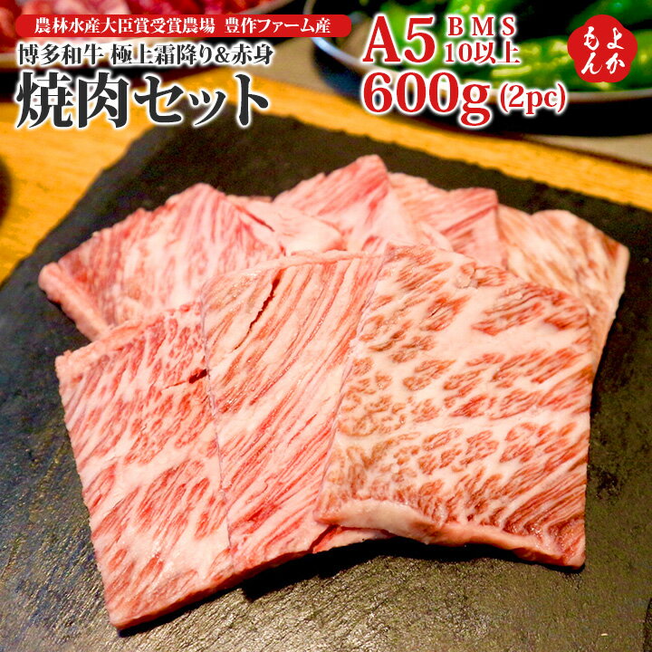 プレミアム　博多和牛　極上霜降り&赤身焼肉セット 農林水産大臣賞受賞農場　豊作ファーム産　A5 BMS10..