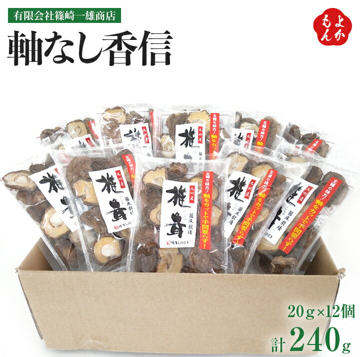 軸なし香信20g×12個入【送料無料】博多しのざき　有限会社篠崎一雄商店　九州　福岡　お取り寄せグルメ　福岡県よかもんショップ