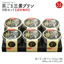 黒ごま三景プリン6個セット【送料無料】トータス・インダストリー 九州 福岡 涼菓 お取り寄せグルメ 福岡県よかもんショップ