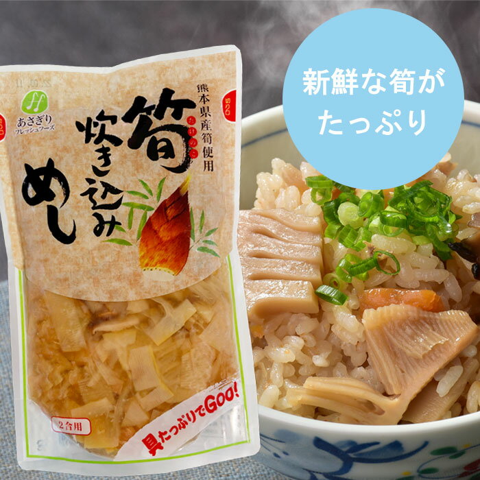 【熊本県産筍使用】筍炊き込みめし(2合用)400g×1袋【筍ご飯の素】【レトルト】